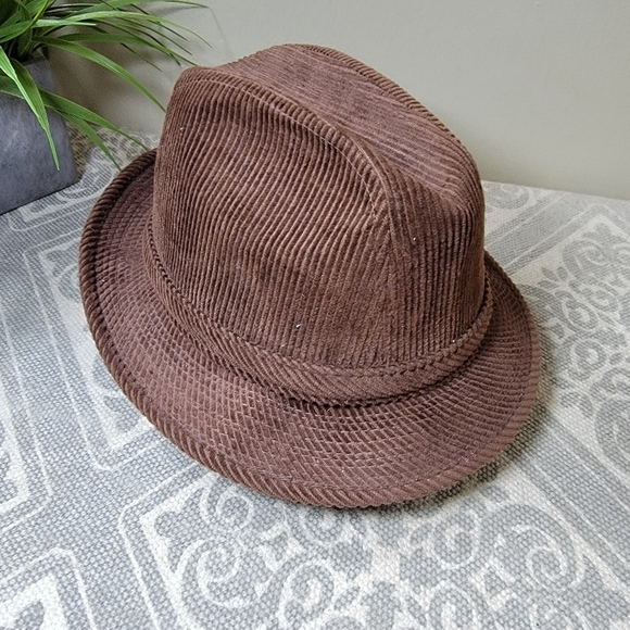 Vintage | Beacon Hill | S Brown Corduroy Fedora - Picture 6 of 12